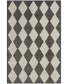 Nourison Home Positano Pos04 4'x6' Area Rug In Black
