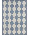 Nourison Home Positano Pos04 4'x6' Area Rug In Blue