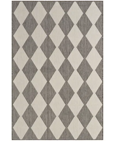 Nourison Home Positano Pos04 4'x6' Area Rug In Charcoal