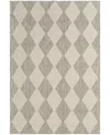 Nourison Home Positano Pos04 4'x6' Area Rug In Silver