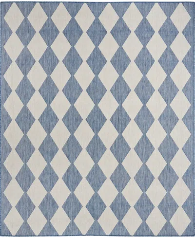 Nourison Home Positano Pos04 5'x7' Area Rug In Blue