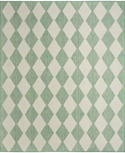 Nourison Home Positano Pos04 6'x9' Area Rug In Green