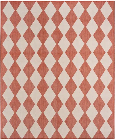 Nourison Home Positano Pos04 8'x10' Area Rug In Terracotta