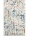 Nourison Home Quarry Qua01 3'9"x5'9" Area Rug In Beige,blue