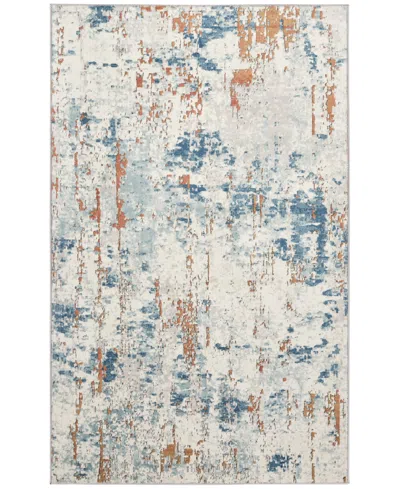 Nourison Home Quarry Qua01 3'9"x5'9" Area Rug In Beige,blue