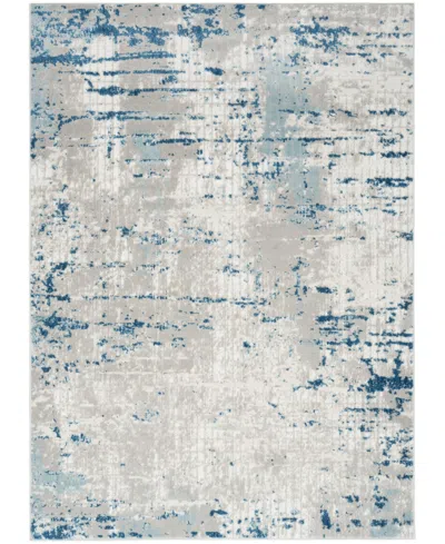 Nourison Home Quarry Qua01 3'9"x5'9" Area Rug In Ivory,gray