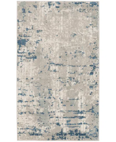 Nourison Home Quarry Qua01 3'x5' Area Rug In Ivory,gray