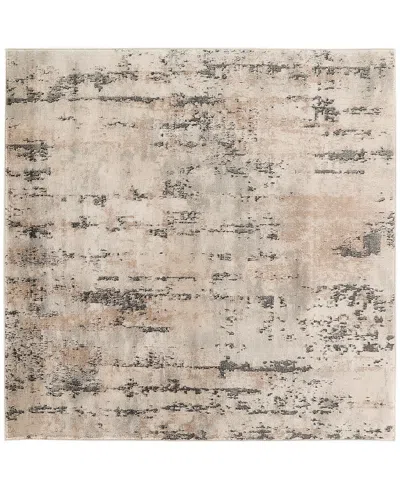 Nourison Home Quarry Qua01 4'x4' Square Area Rug In Beige,gray