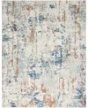 Nourison Home Quarry Qua01 5'3"x7'3" Area Rug In Beige,blue