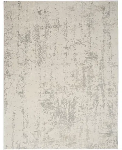 Nourison Home Quarry Qua01 5'3"x7'3" Area Rug In Cream,gray
