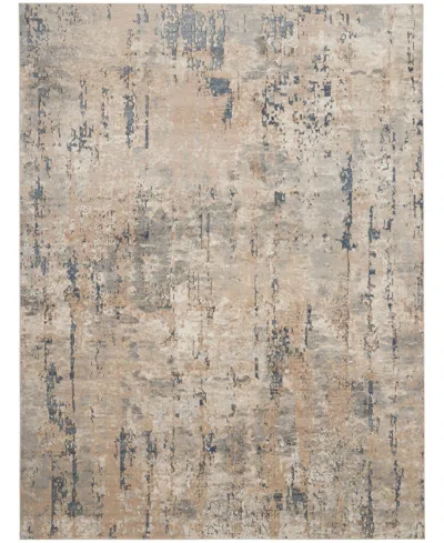 Nourison Home Quarry Qua01 6'7"x9'6" Area Rug In Beige,gray