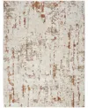 Nourison Home Quarry Qua01 7'10"x9'10" Area Rug In Ivory,rust