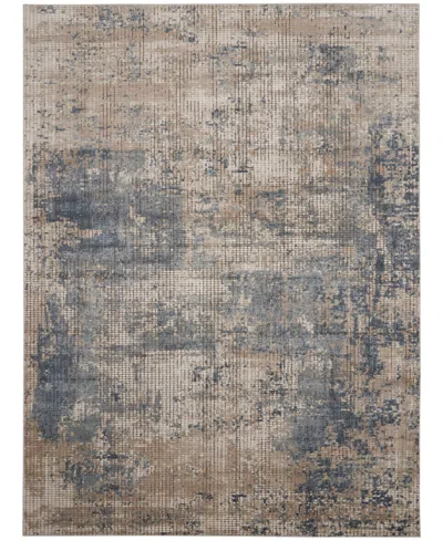 Nourison Home Quarry Qua02 7'10"x9'10" Area Rug In Blue,beige