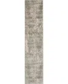Nourison Home Quarry Qua03 2'2"x7'6" Runner Area Rug In Beige,gray