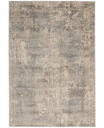 Nourison Home Quarry Qua03 5'3"x7'3" Area Rug In Beige,gray