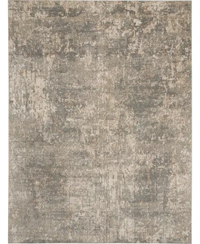 Nourison Home Quarry Qua03 6'7"x9'6" Area Rug In Beige,gray