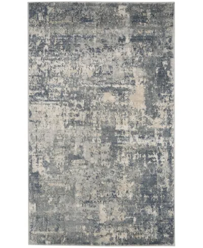 Nourison Home Quarry Qua04 3'x5' Area Rug In Gray,beige