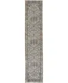 Nourison Home Quarry Qua05 2'2"x10' Runner Area Rug In Ivory,gray