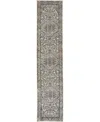 Nourison Home Quarry Qua05 2'2"x12' Runner Area Rug In Ivory,gray