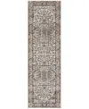 Nourison Home Quarry Qua05 2'2"x7'6" Runner Area Rug In Ivory,gray