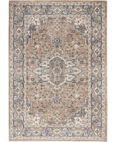 Nourison Home Quarry Qua05 3'9"x5'9" Area Rug In Beige,gray
