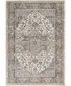 Nourison Home Quarry Qua05 3'9"x5'9" Area Rug In Ivory,gray