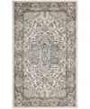Nourison Home Quarry Qua05 3'x5' Area Rug In Ivory,gray