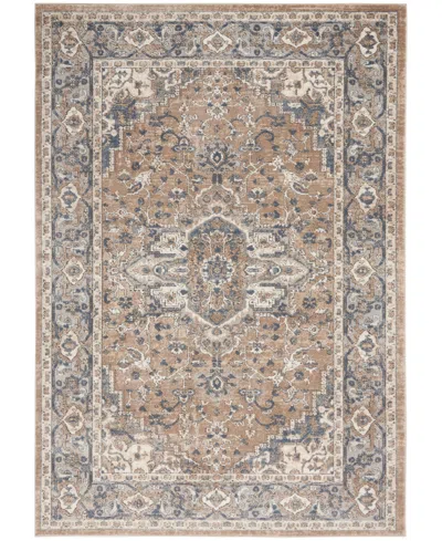 Nourison Home Quarry Qua05 5'3"x7'3" Area Rug In Beige,gray