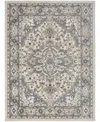 Nourison Home Quarry Qua05 5'3"x7'3" Area Rug In Ivory,blue
