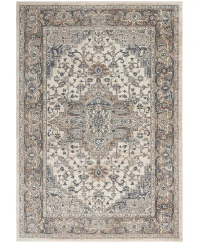 Nourison Home Quarry Qua05 5'3"x7'3" Area Rug In Ivory,gray