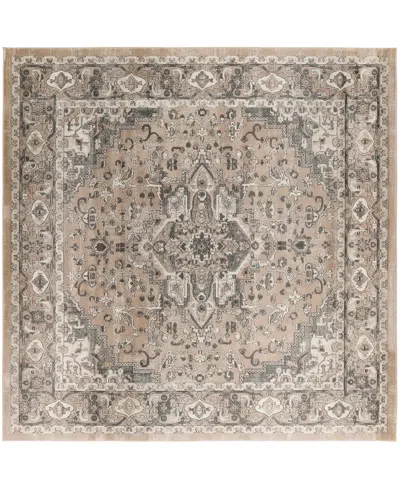 Nourison Home Quarry Qua05 7'10"x7'10" Square Area Rug In Beige,gray
