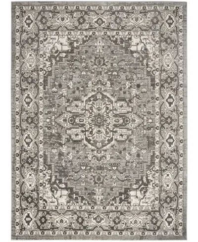 Nourison Home Quarry Qua05 7'10"x9'10" Area Rug In Gray