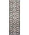 Nourison Home Quarry Qua06 2'2"x7'6" Runner Area Rug In Blue,beige