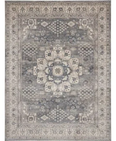 Nourison Home Quarry Qua07 Rug Collection In Gray,ivory
