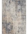 Nourison Home Rustic Textures Rus01 Gray And Beige 3'11" X 5'11" Area Rug