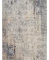Nourison Home Rustic Textures Rus01 Gray And Beige 7'10" X 10'6" Area Rug