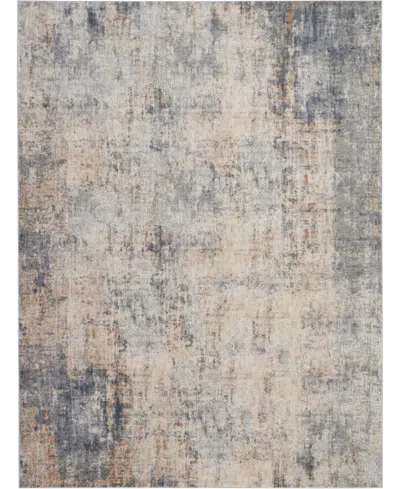 Nourison Home Rustic Textures Rus01 Gray And Beige 7'10" X 10'6" Area Rug