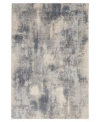 Nourison Home Rustic Textures Rus02 Blue Ivory Rug In Blue