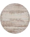 Nourison Home Rustic Textures Rus03 5'3"x5'3" Round Area Rug In Beige