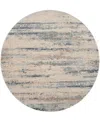 Nourison Home Rustic Textures Rus04 7'10"x7'10" Round Area Rug In Beige,gray