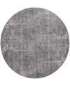Nourison Home Rustic Textures Rus06 7'10"x7'10" Round Area Rug In Gray,beige