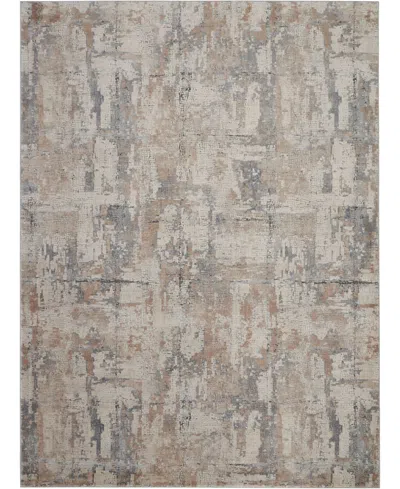 Nourison Home Rustic Textures Rus06 Beige And Gray 7'10" X 10'6" Area Rug In Multi