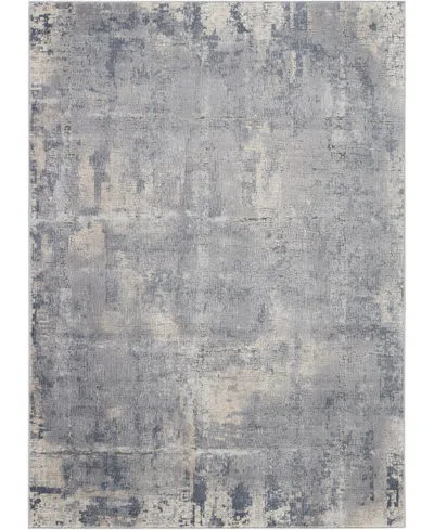 Nourison Home Rustic Textures Rus06 Gray And Beige 7'10" X 10'6" Area Rug