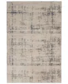 Nourison Home Rustic Textures Rus06 Ivory And Blue 5'3" X 7'3" Area Rug In Multi