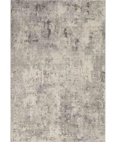 Nourison Home Rustic Textures Rus07 Gray Beige Rug In Ivory,gray
