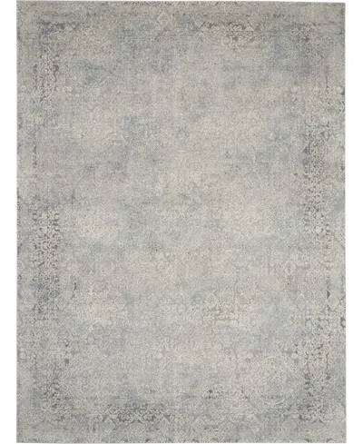Nourison Home Rustic Textures Rus09 Ivory And Mist 7'10" X 10'6" Area Rug In Multi