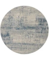 Nourison Home Rustic Textures Rus10 Rug Collection In Ivory,blue