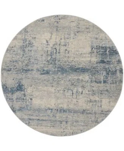 Nourison Home Rustic Textures Rus10 Rug Collection In Ivory,blue