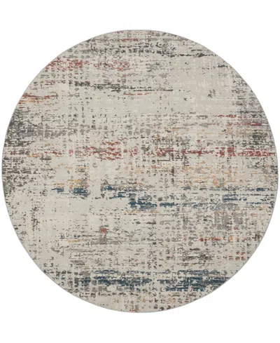 Nourison Home Rustic Textures Rus14 7'10"x7'10" Round Area Rug In Multi