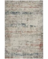 Nourison Home Rustic Textures Rus14 Rug Collection In Silver